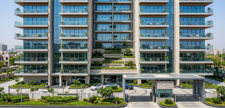 Modern 3 BHK High-Rise Apartment in Golf Course Road