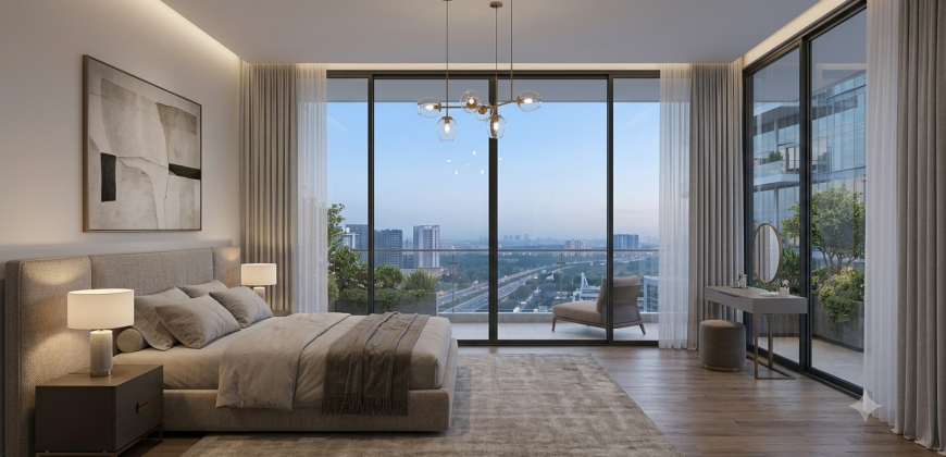 Modern 3 BHK High-Rise Apartment in Golf Course Road